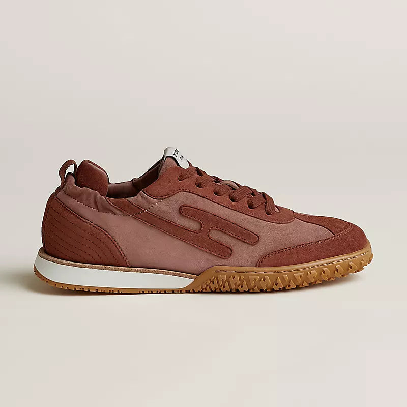 Hermès Jet sneaker Rose Antique Rouge Sépia