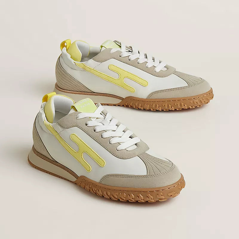 Hermès Jet sneaker Multicolore Jaune D'orge