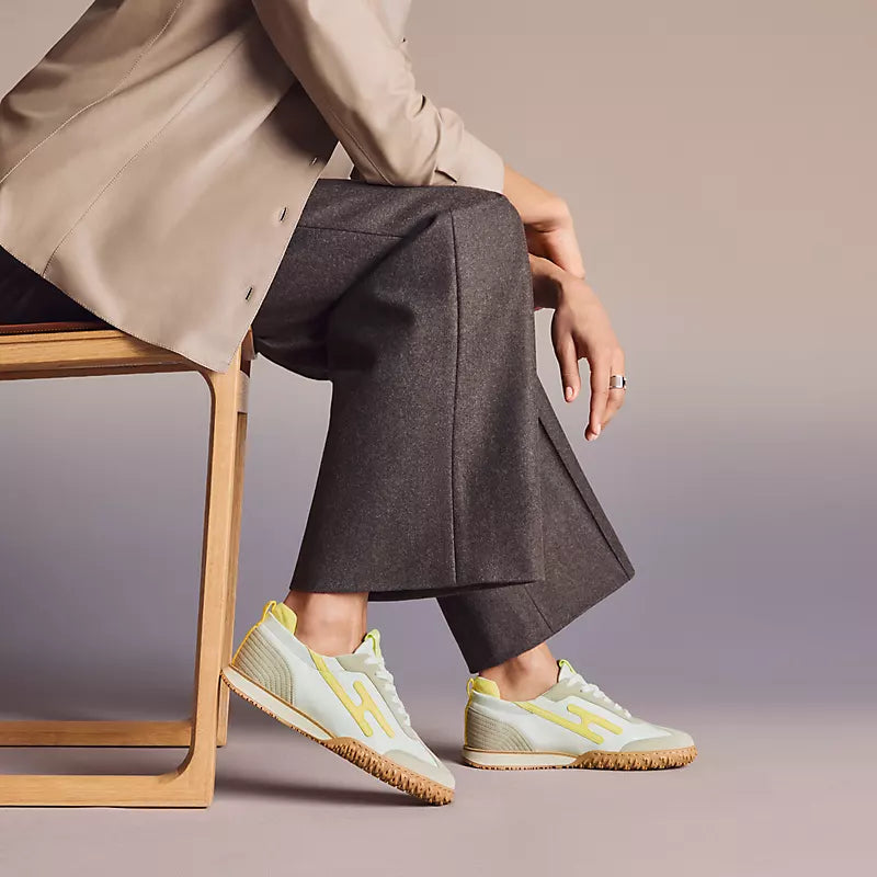 Hermès Jet sneaker Multicolore Jaune D'orge