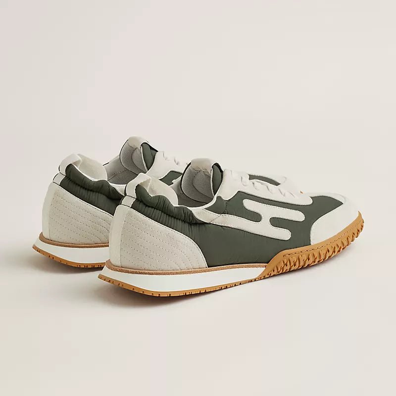 Hermès Jet sneaker Vert Forêt blanc