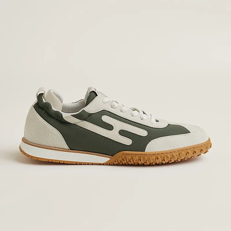 Hermès Jet sneaker Vert Forêt blanc