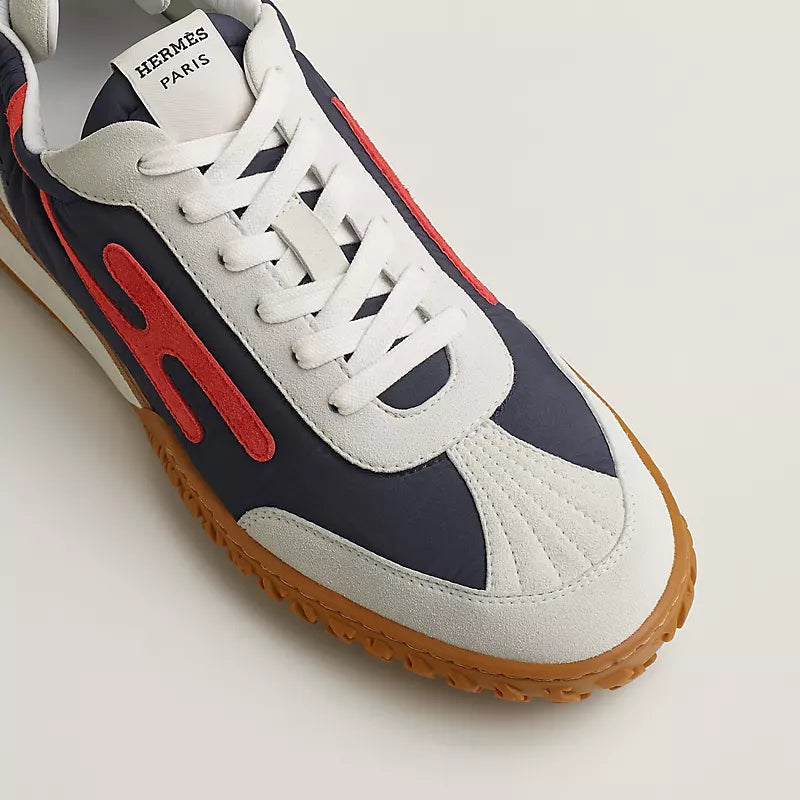 Hermès Jet sneaker Marine rouge Cinétique blanc
