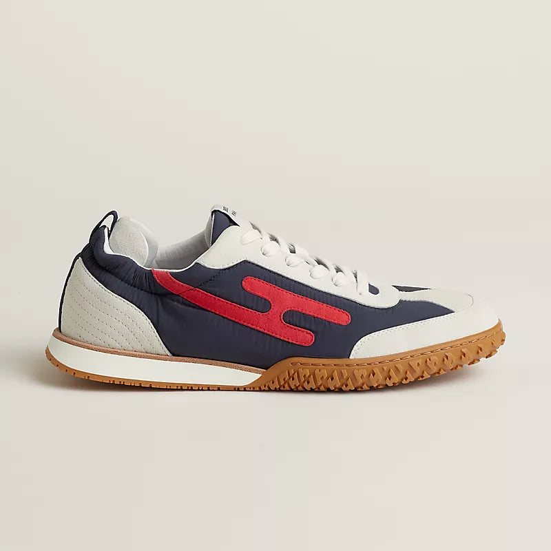 Hermès Jet sneaker Marine rouge Cinétique blanc