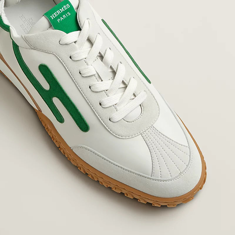 Hermès Jet sneaker Blanc vert Jungle