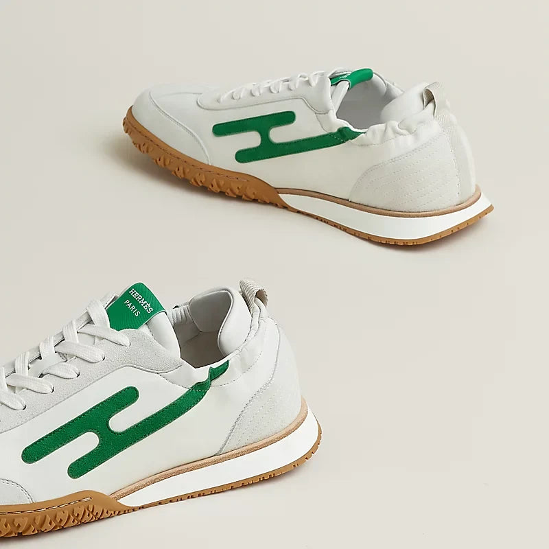Hermès Jet sneaker Blanc vert Jungle