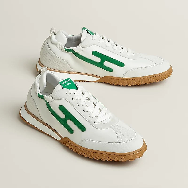 Hermès Jet sneaker Blanc vert Jungle