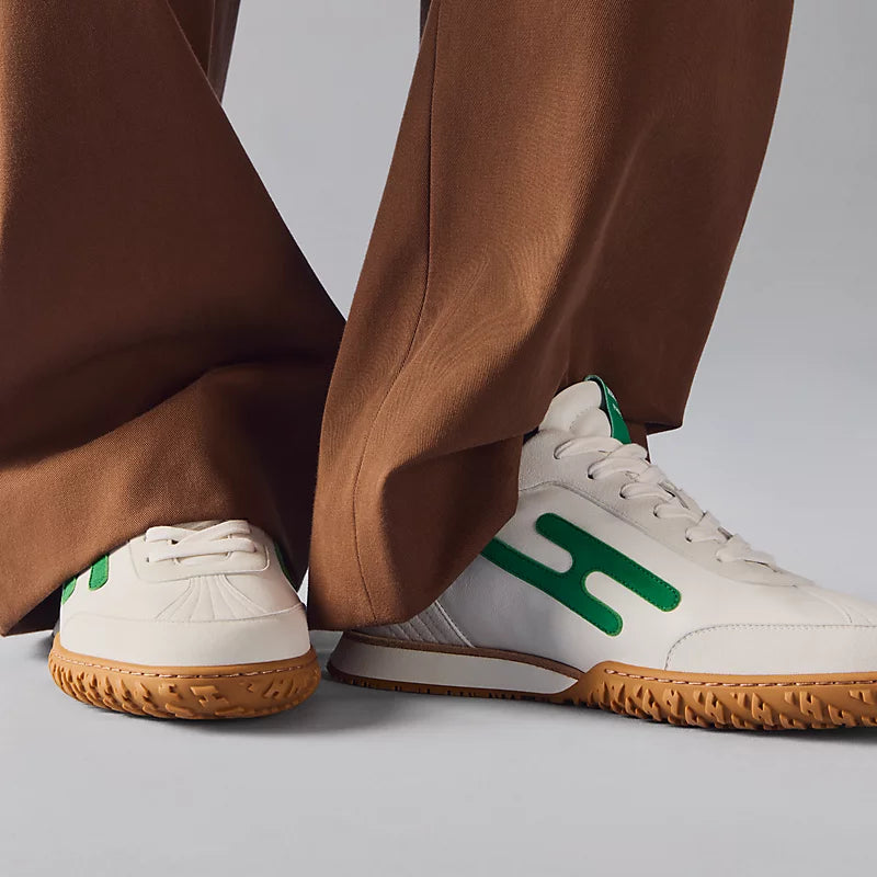 Hermès Jet sneaker Blanc vert Jungle