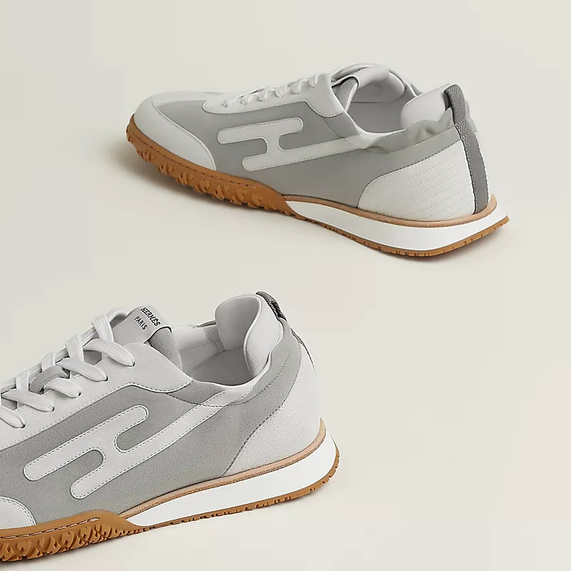 Hermès Jet sneaker Gris Arctique blanc