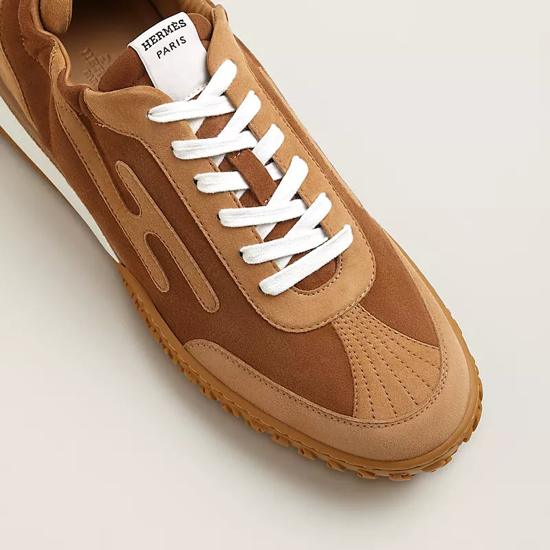 Hermès Jet sneaker Brun Amourette miel