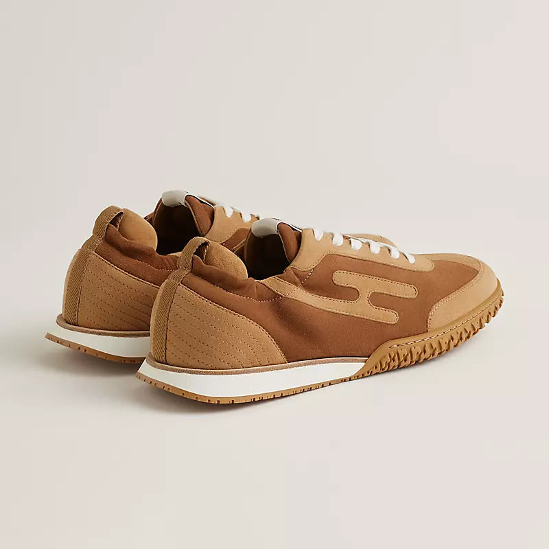 Hermès Jet sneaker Brun Amourette miel