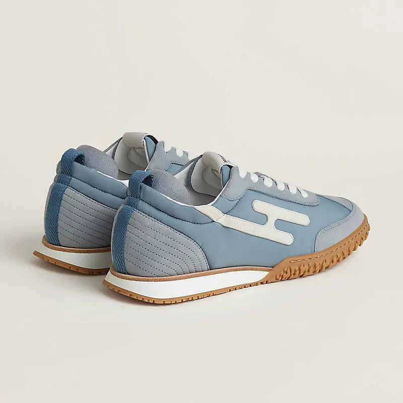 Hermès Jet sneaker Bleu Galet blanc