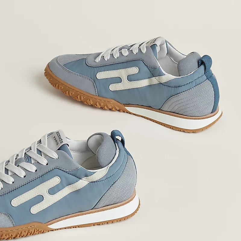 Hermès Jet sneaker Bleu Galet blanc