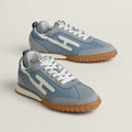 Hermès Jet sneaker Bleu Galet blanc
