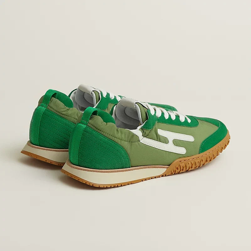 Hermès Jet sneaker Vert Jungle blanc