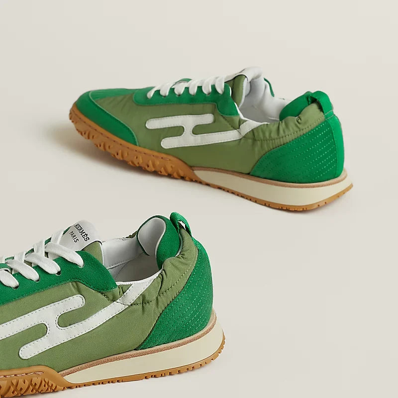 Hermès Jet sneaker Vert Jungle blanc