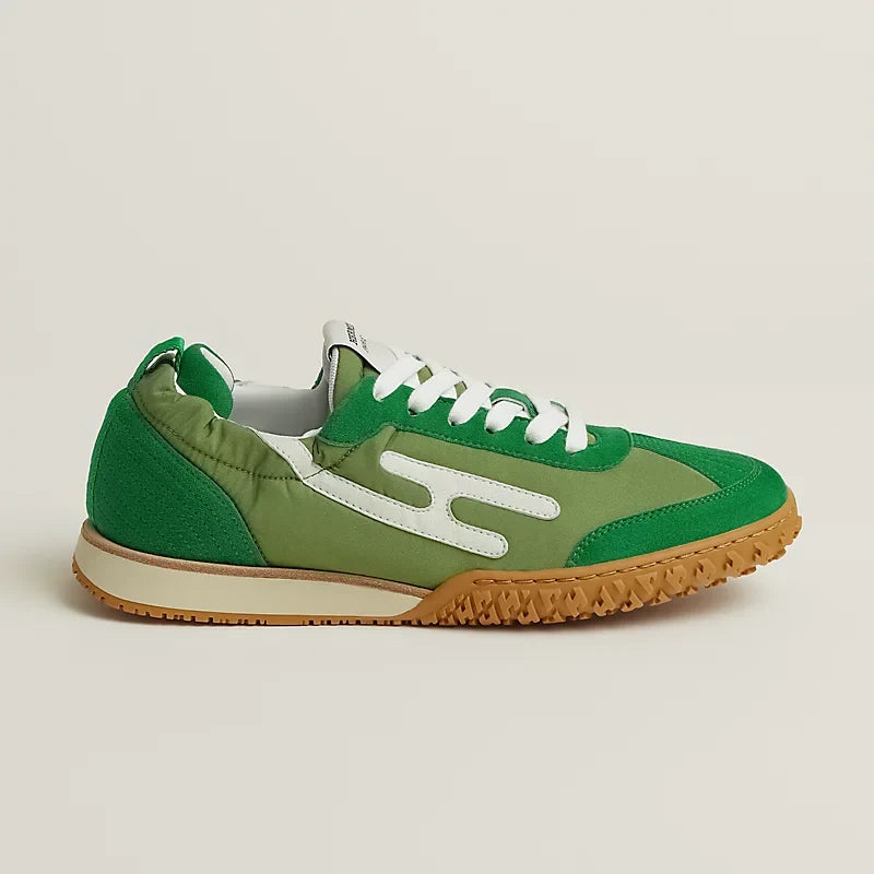 Hermès Jet sneaker Vert Jungle blanc