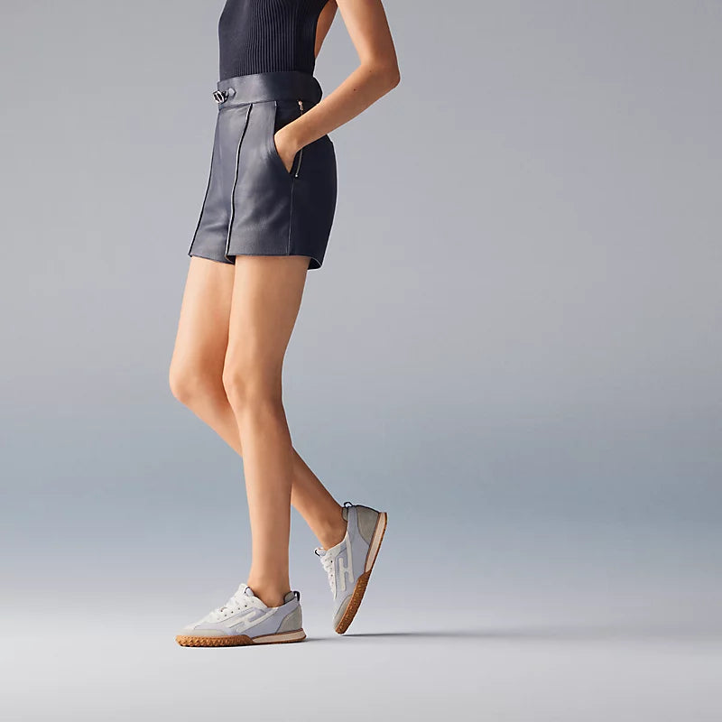 Hermès Jet sneaker Gris Arctique  blanc