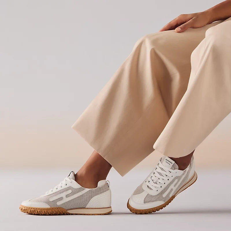 Hermès Jet sneaker Prunoir blanc