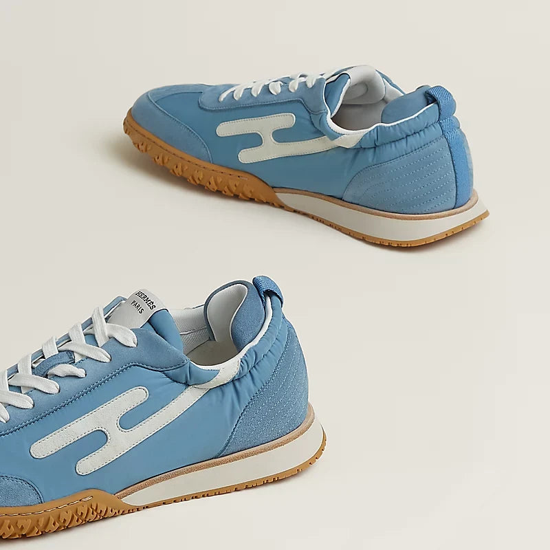 Hermès Jet sneaker Bleu Jean blanc