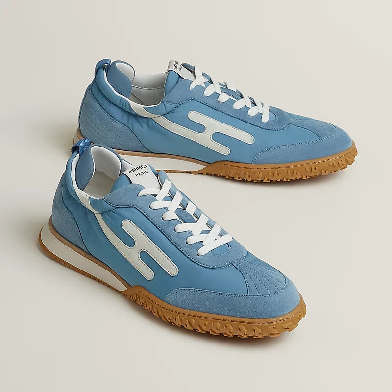Hermès Jet sneaker Bleu Jean blanc