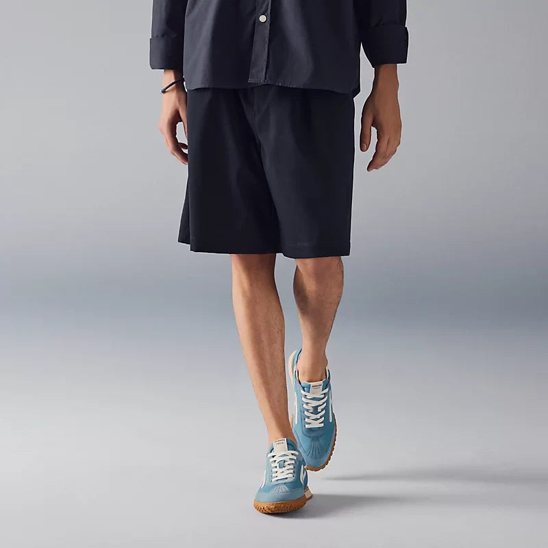 Hermès Jet sneaker Bleu Jean blanc