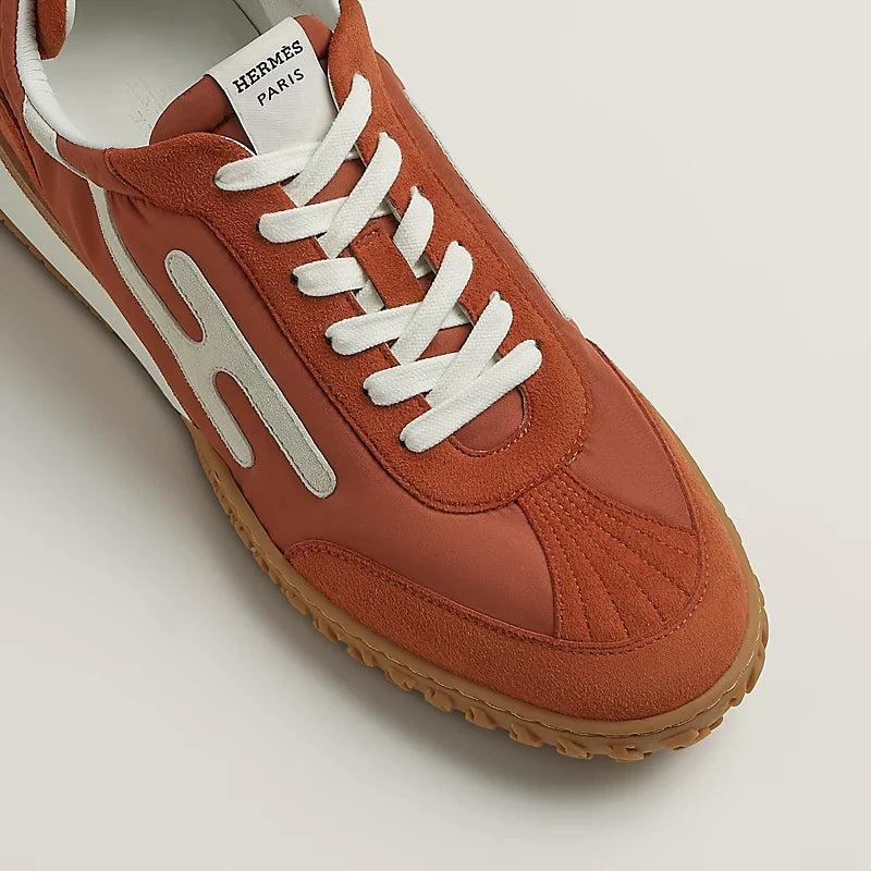 Hermès Jet sneaker Orange Canyon blanc