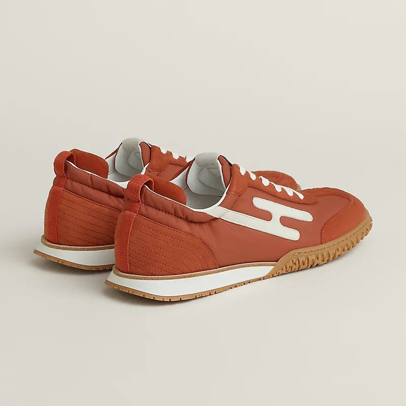 Hermès Jet sneaker Orange Canyon blanc