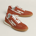 Hermès Jet sneaker Orange Canyon blanc