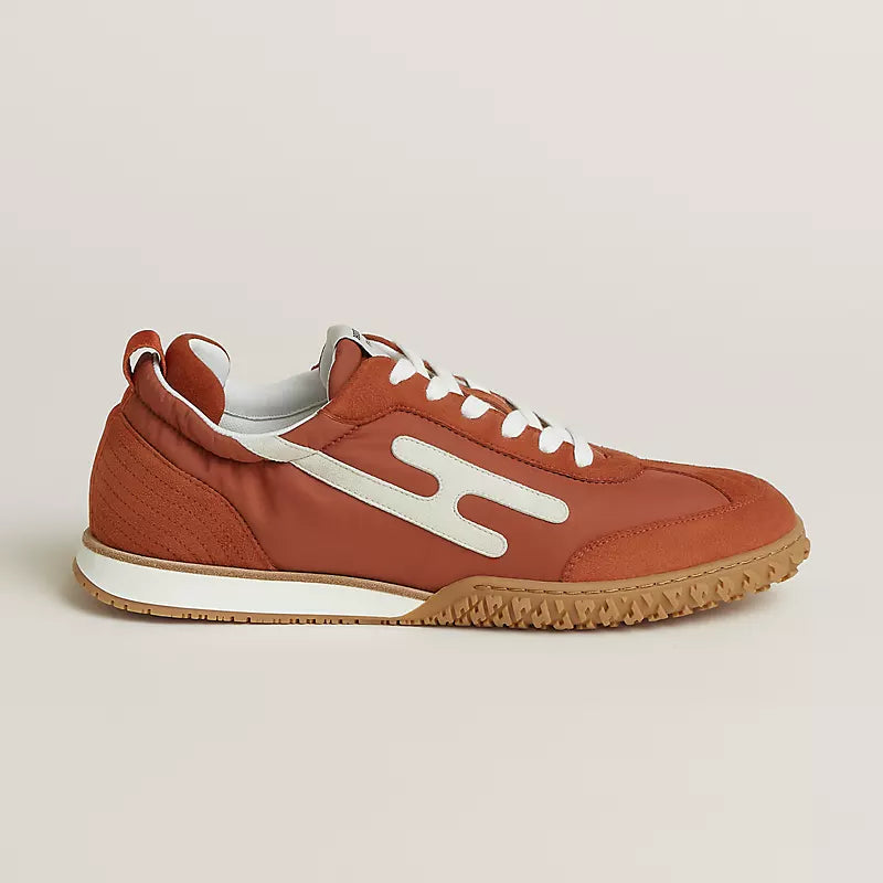 Hermès Jet sneaker Orange Canyon blanc