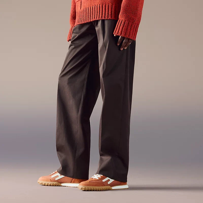 Hermès Jet sneaker Orange Canyon blanc