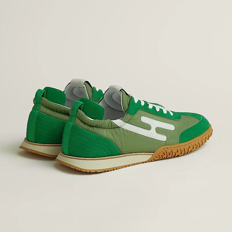 Hermès Jet sneaker Vert Jungle blanc