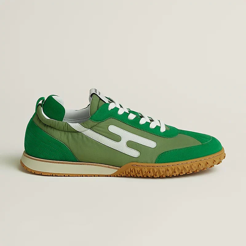 Hermès Jet sneaker Vert Jungle blanc