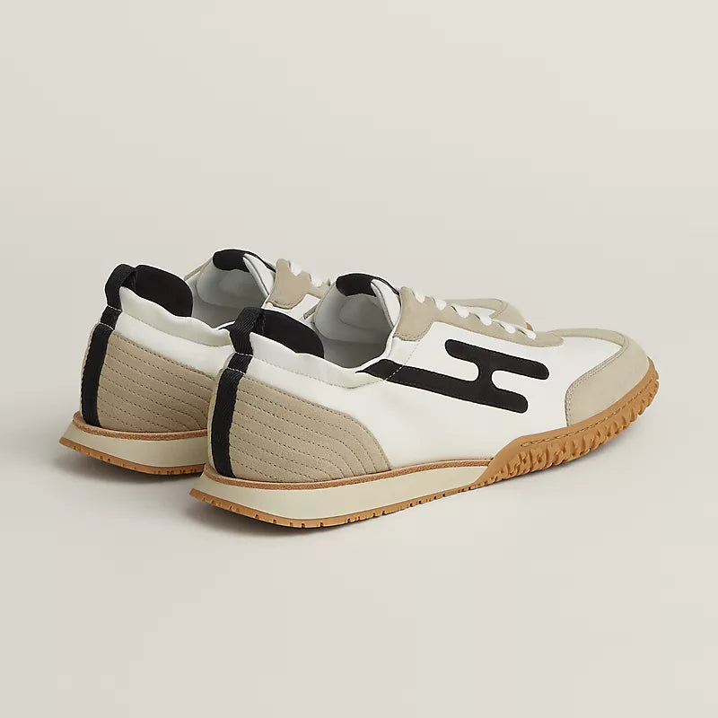 Hermès Jet sneaker Blanc beige Esquisse noir