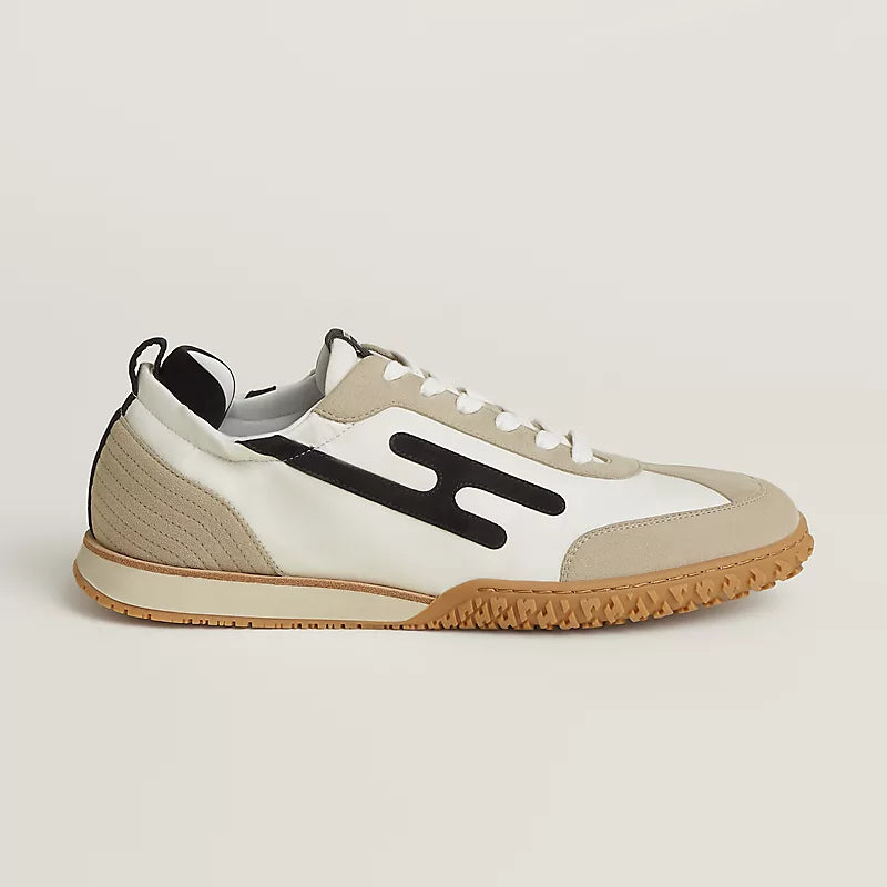 Hermès Jet sneaker Blanc beige Esquisse noir