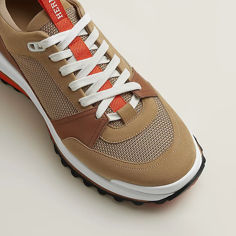Hermès Leader sneaker Multicolore Beige Albâtre