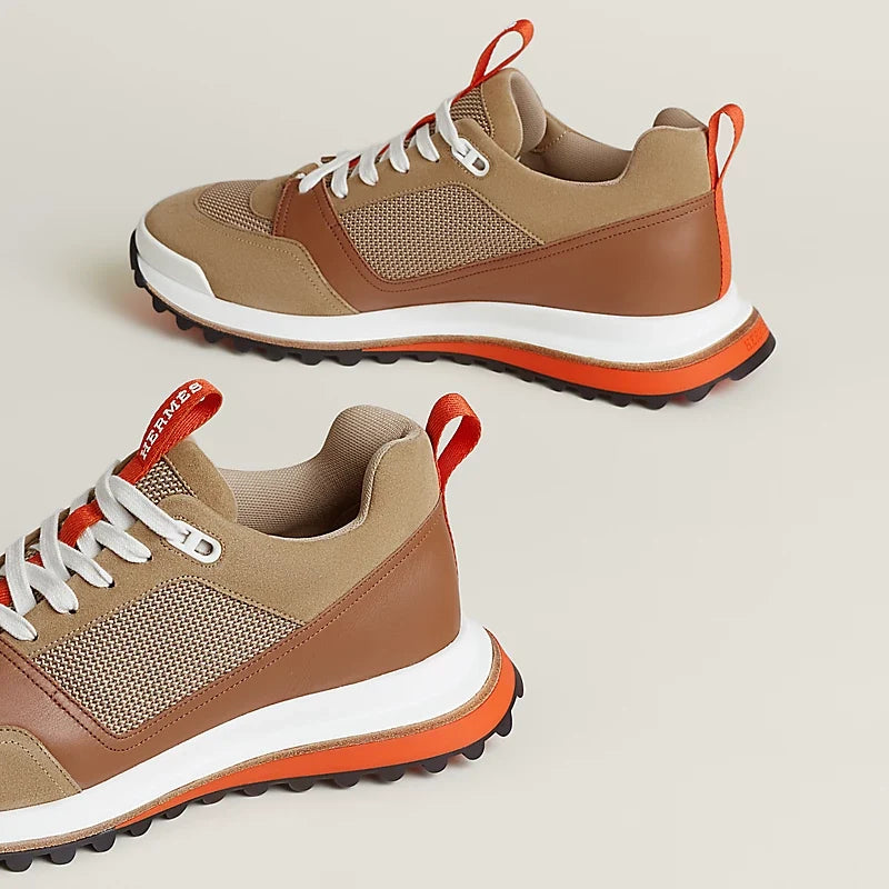 Hermès Leader sneaker Multicolore Beige Albâtre