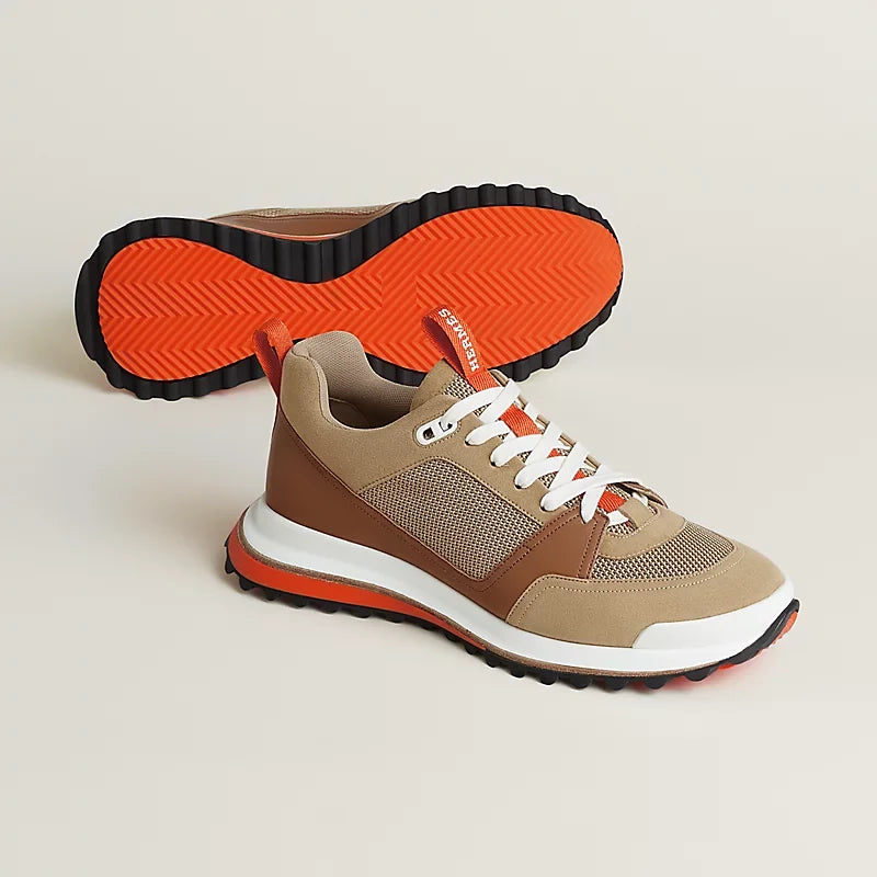 Hermès Leader sneaker Multicolore Beige Albâtre