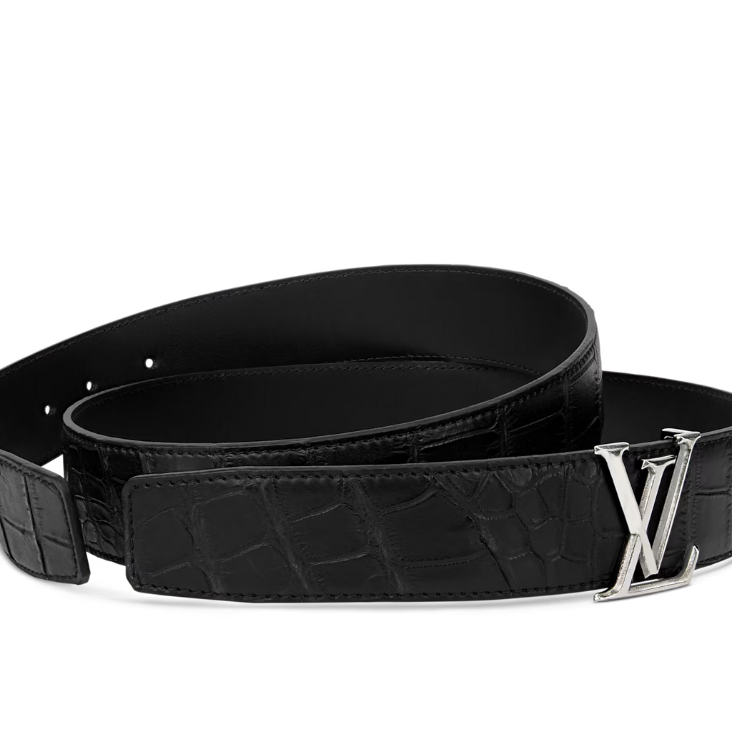 LV Atelier Crocodile 35mm Reversible Belt