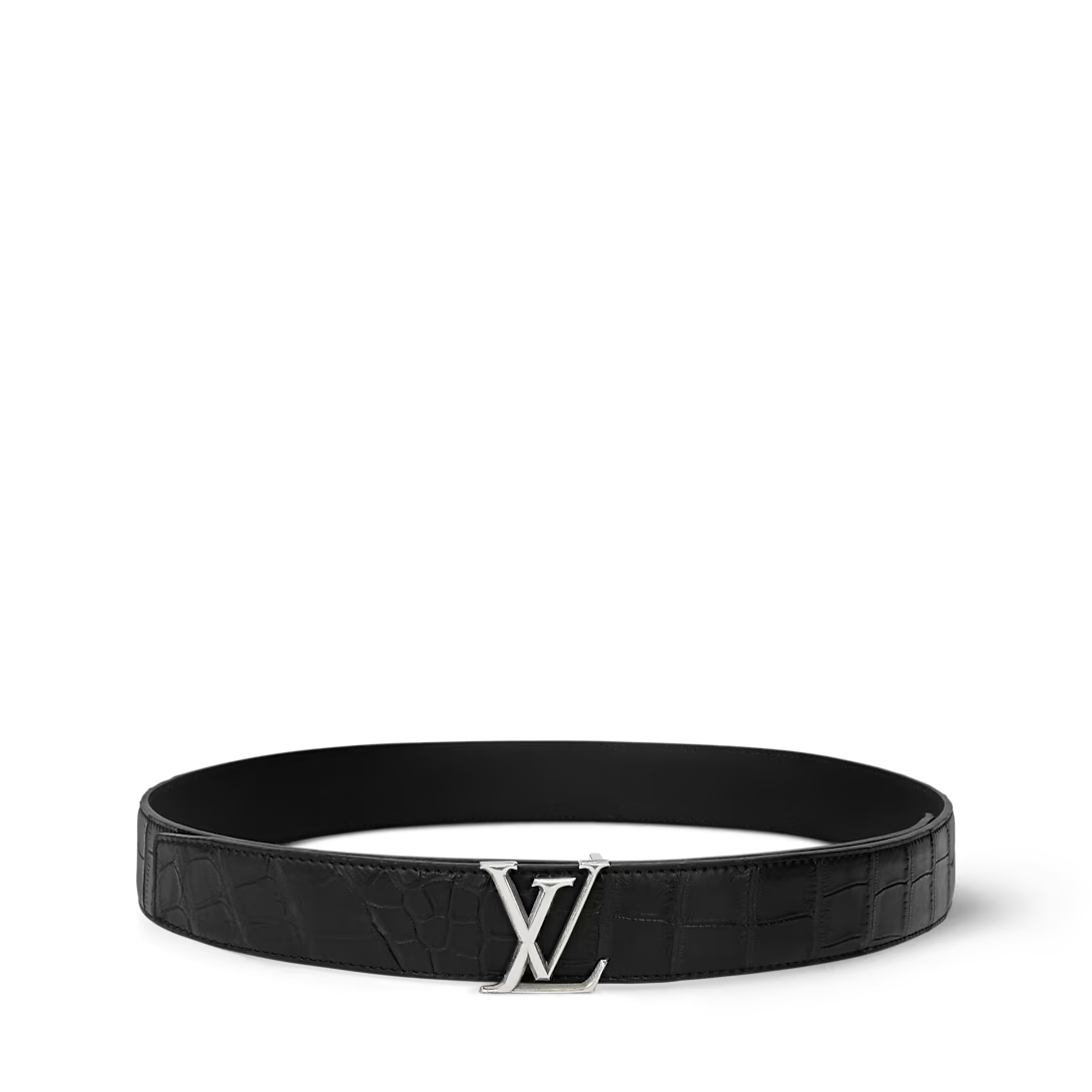 LV Atelier Crocodile 35mm Reversible Belt