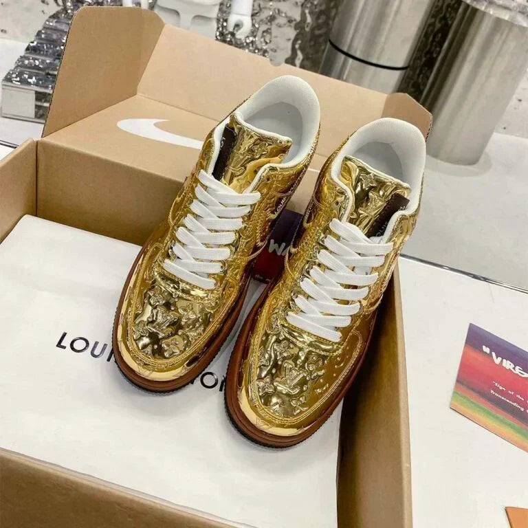 Louis Vuitton x Nike Air Force 1 Low 'Gold'