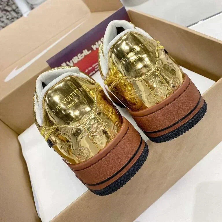 Louis Vuitton x Nike Air Force 1 Low 'Gold'