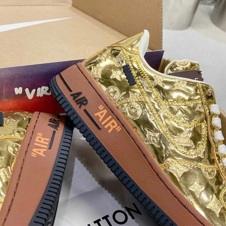 Louis Vuitton x Nike Air Force 1 Low 'Gold'