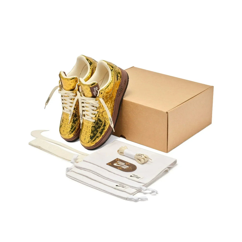 Louis Vuitton x Nike Air Force 1 Low 'Gold'