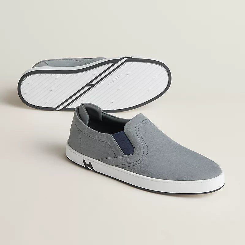 Hermès Lucky slip-on sneaker Gris Orage