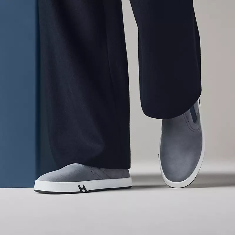 Hermès Lucky slip-on sneaker Gris Orage