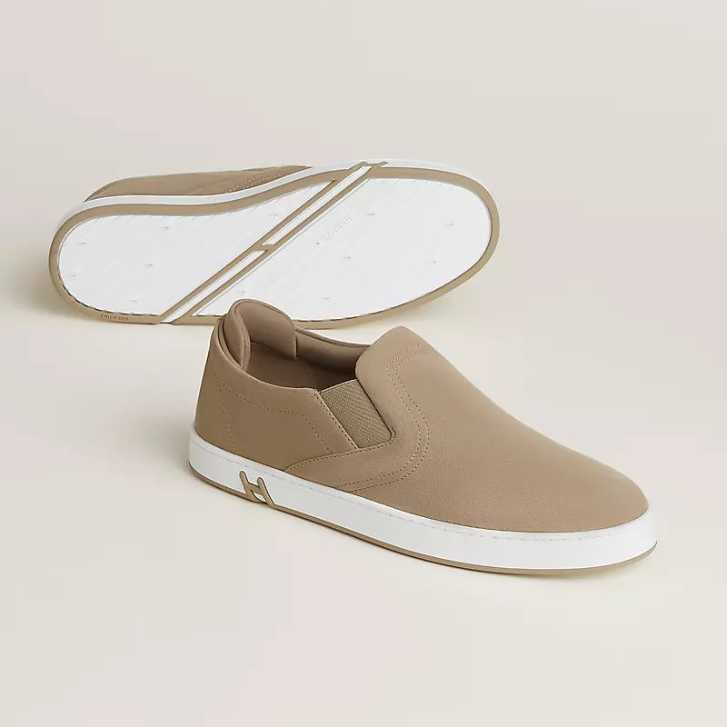 Hermès Lucky slip-on sneaker Beige Sable