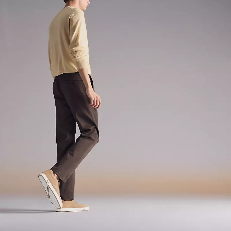 Hermès Lucky slip-on sneaker Beige Sable