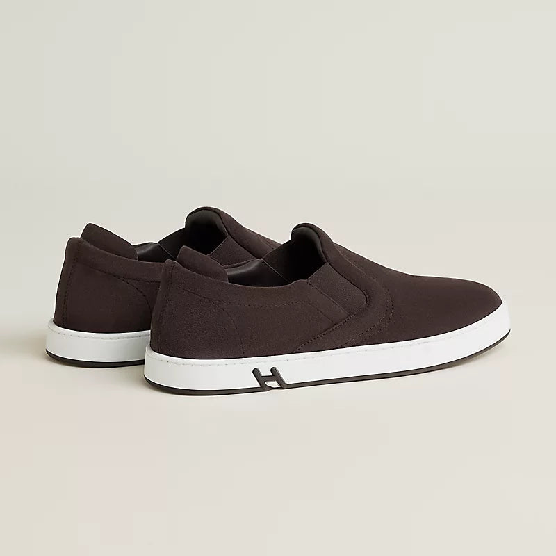 Hermès Lucky slip-on sneaker Marron Ébène