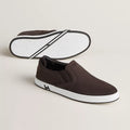 Hermès Lucky slip-on sneaker Marron Ébène