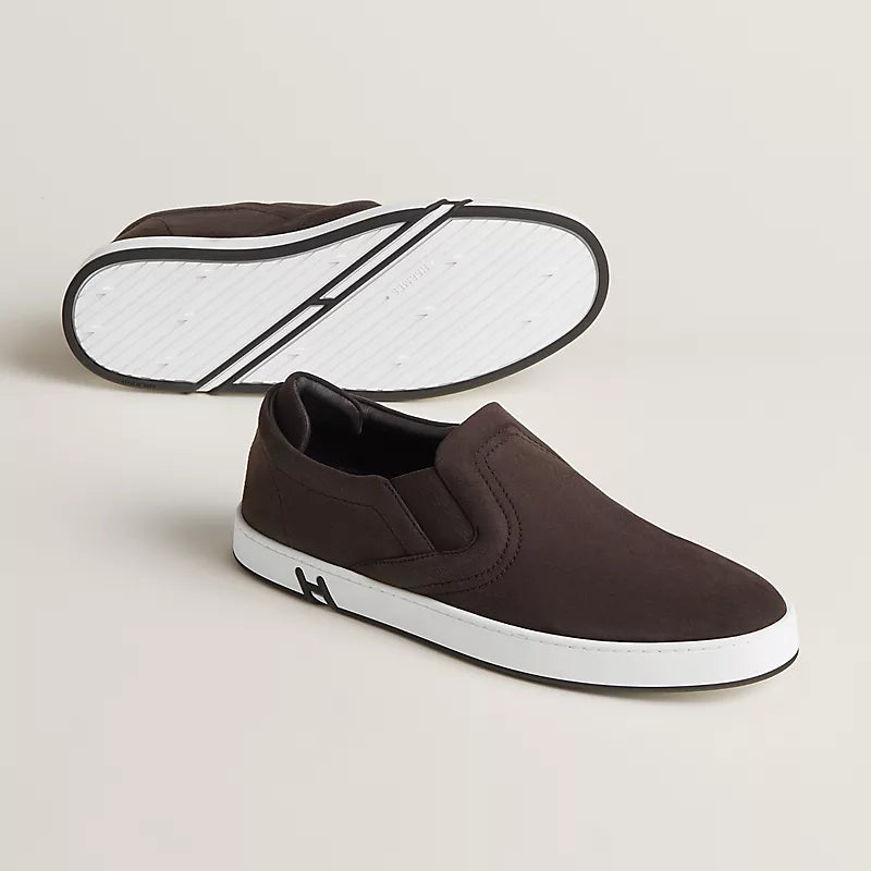 Hermès Lucky slip-on sneaker Marron Ébène
